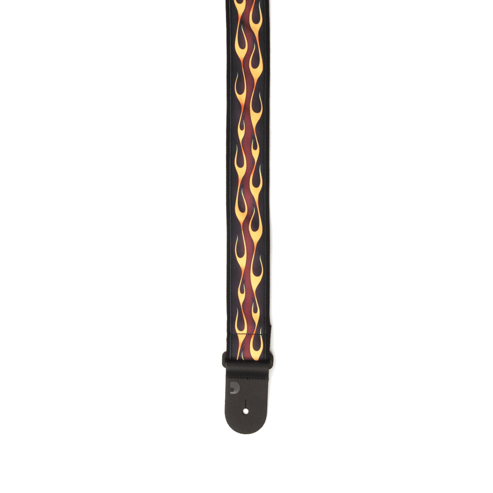 D'Addario 50F09 Hotrod Red Guitar Strap 3