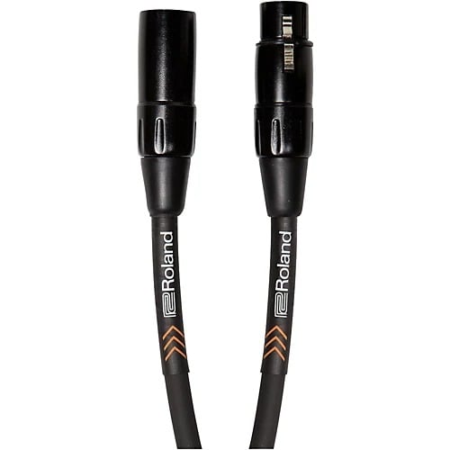 Roland RMC-B3 Black Series XLR Male to XLR Female - 3 Foot Microphone Cable