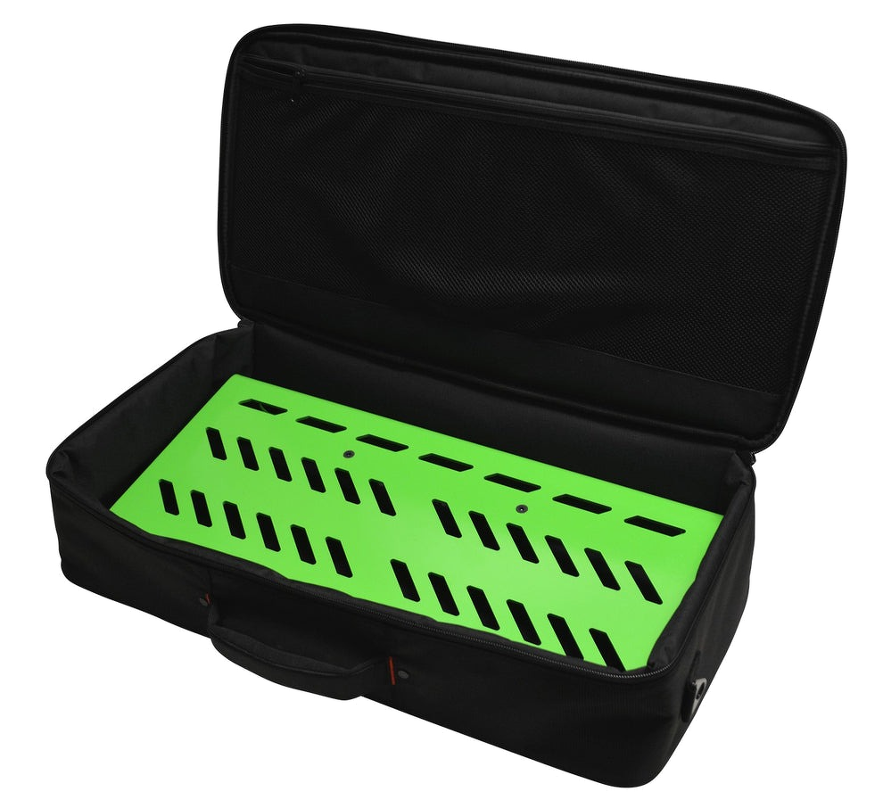 Gator Large Aluminum Pedalboard With Carry Bag - Screamer Green 4