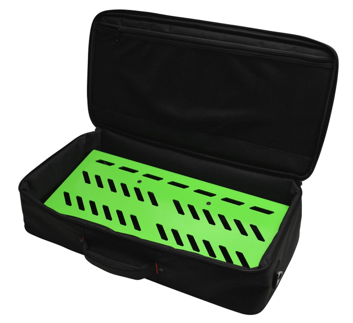 Gator Large Aluminum Pedalboard With Carry Bag - Screamer Green 4