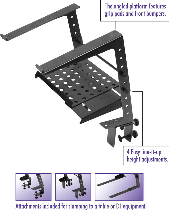 Onstage LPT6000 Laptop Stand 3