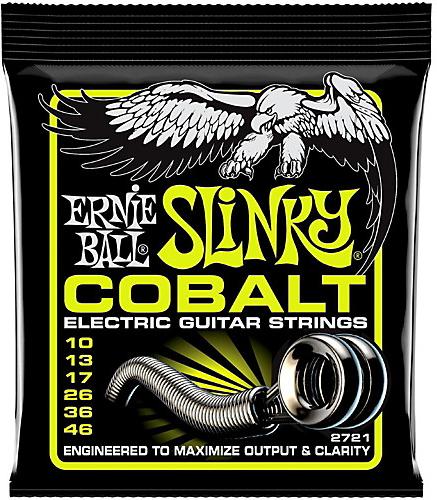 Ernie Ball 2721 Cobalt Slinky Regular Electric Guitar Strings (10-46)