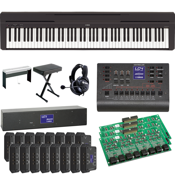 Yamaha LC4 Basic Music Lab for 32 Students and 1 Teacher with Yamaha P45 Digital Pianos