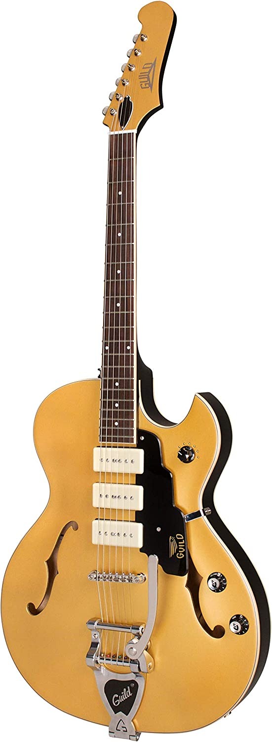 Guild Starfire I Jet 90 with Vibrato - Satin Gold