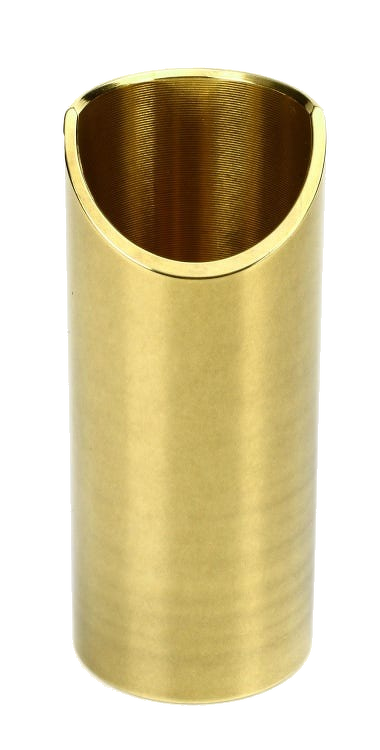 The Rock Slide Polished Brass Guitar Slide - Small