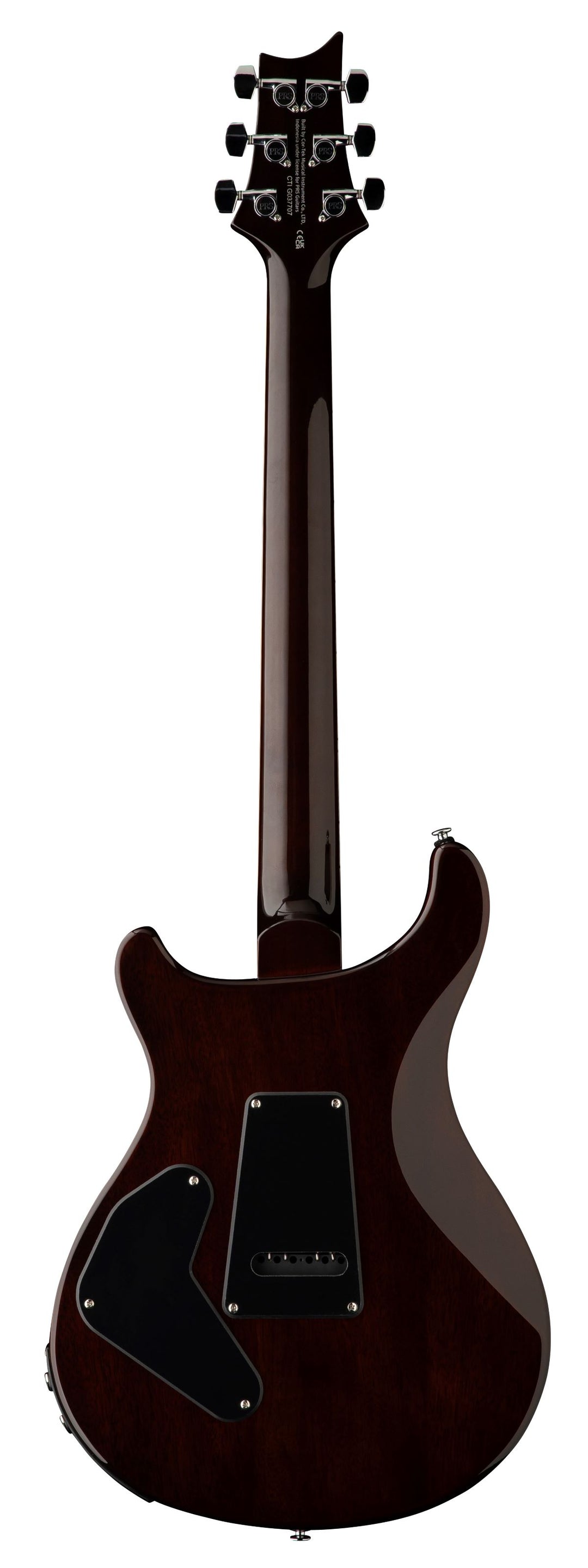 PRS SE Custom 24 Semi-Hollow Piezo Electric Guitar - Orange Tiger Smokeburst