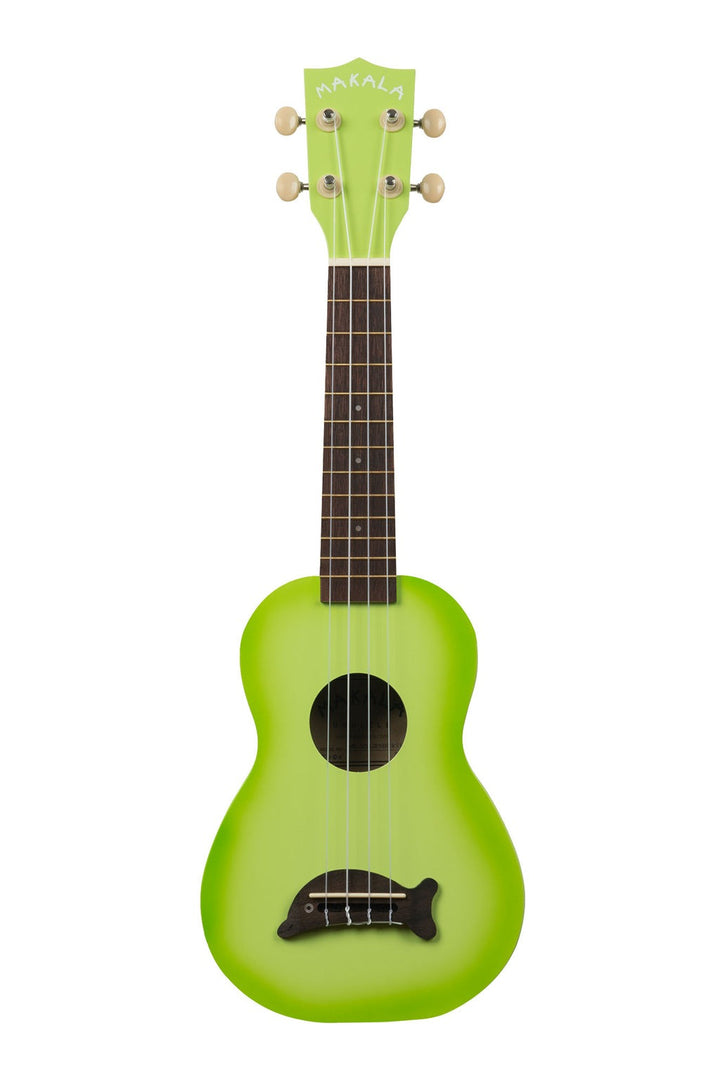 Kala Makala 'Dolphin' Soprano Ukulele - Green Burst 6