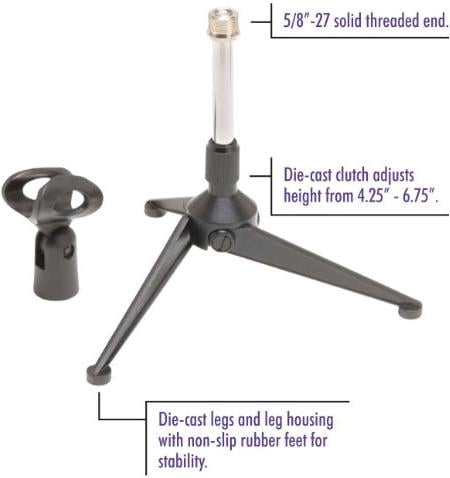 ONSTAGE Desktop Mic Stand 2