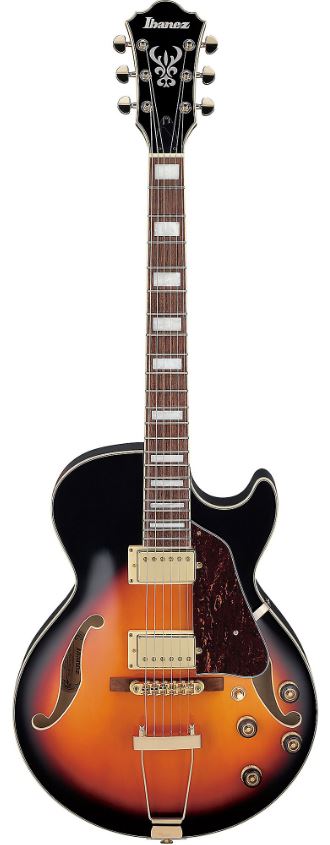 Ibanez AG75GBS Hollowbody Electric Guitar (Brown Sunburst) - No Case 5