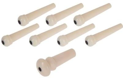 Martin 18APP0001 Authentic White w/Black Bridge Pin Set