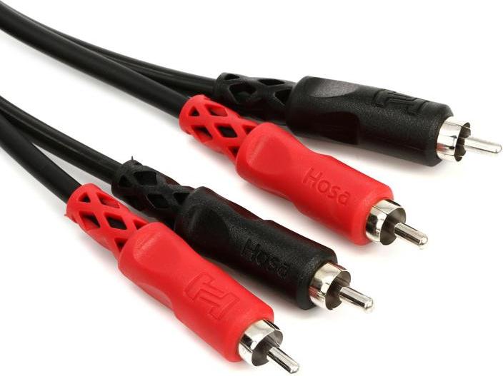 Hosa CRA202 RCA (Male) - RCA (Male) Dual Cable 6.6'
