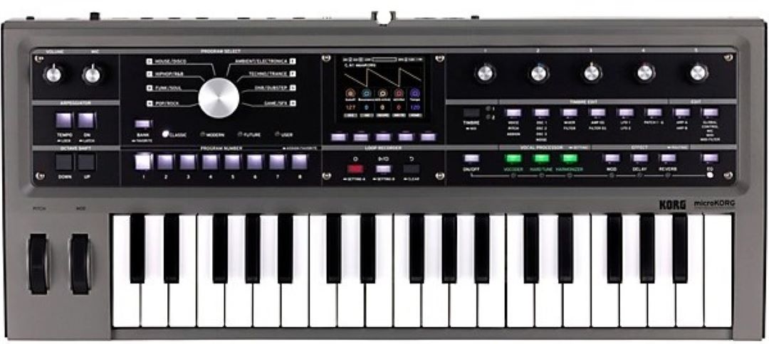 Korg MicroKORG 2 37-Key Virtual Analog Synthesizer and Vocoder - Black