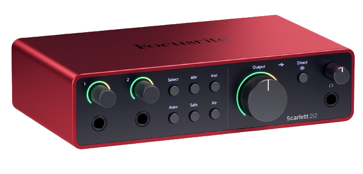 Focusrite Scarlett 2i2 4th Gen USB Audio Interface 5