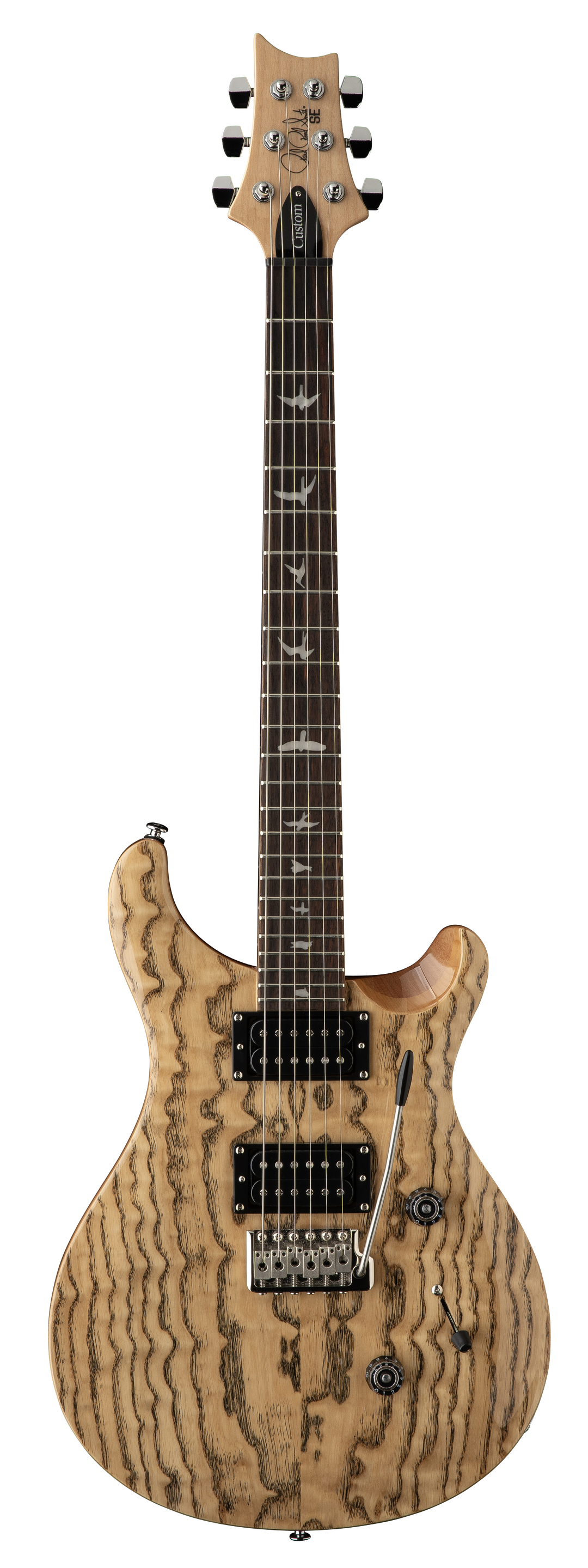 PRS 'Limited Edition' SE Custom 24 Burled Ash Electric Guitar - Natural 6