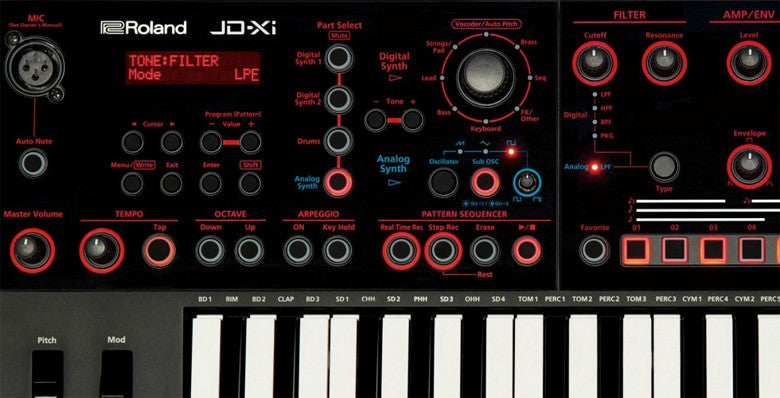 Roland JD-Xi Interactive Analog/Digital Crossover Synthesizer