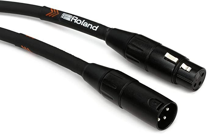 Roland RMC-B15 Black Series XLR Male to XLR Female - 15 Foot Microphone Cable