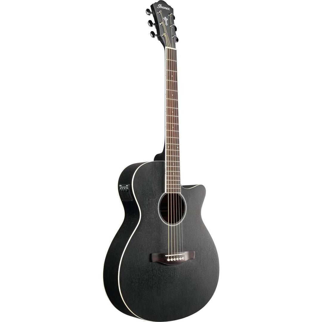 Ibanez AEG7MHWK Acoustic-Electric Guitar Weathered Black Open Pore 9
