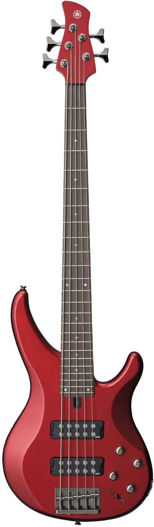 Yamaha TRBX305 5 String Bass Guitar - Red 2