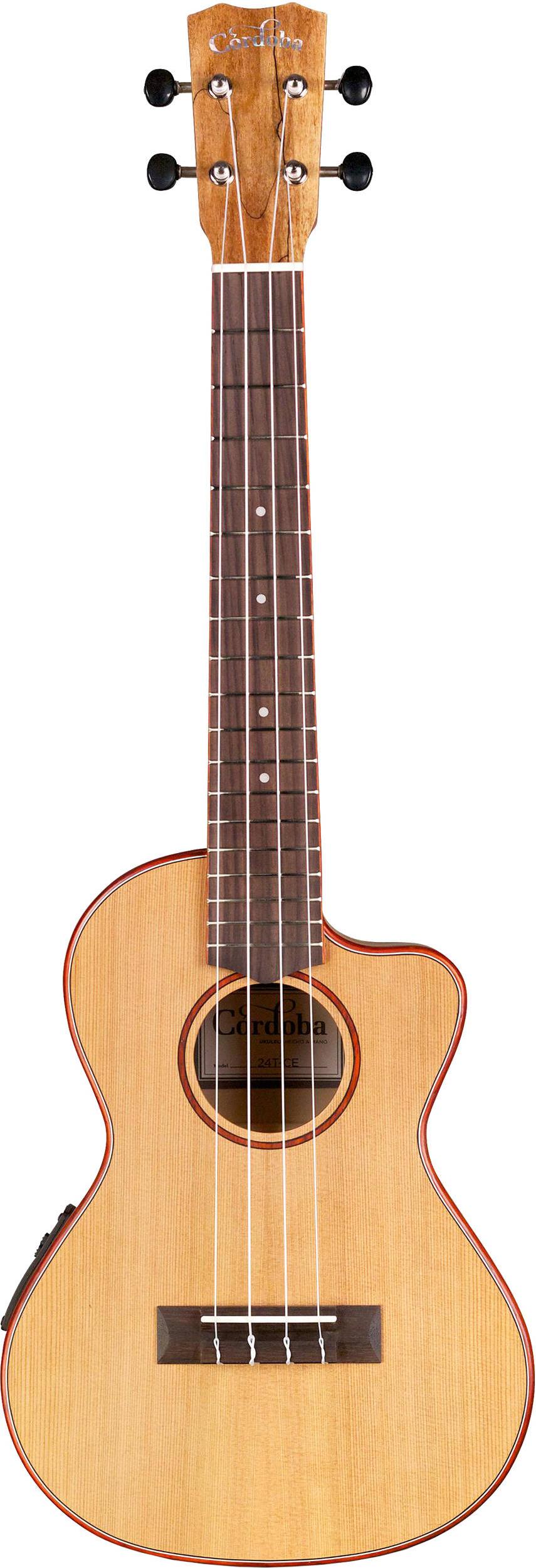 Cordoba 24T-CE Acoustic-Electric Tenor Ukulele - Natural