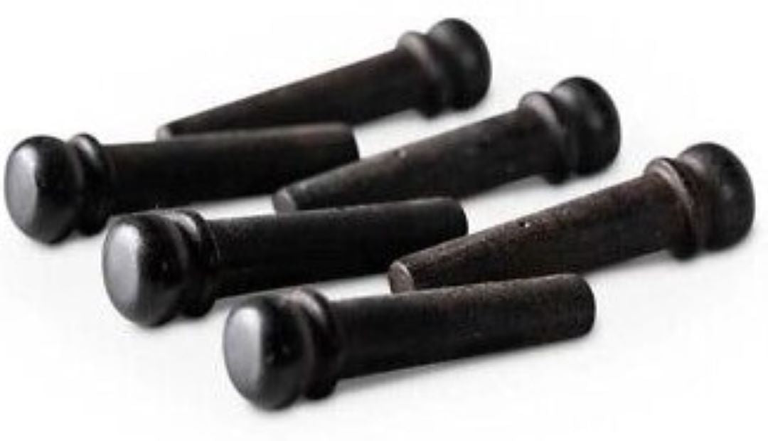 Taylor Bridge Pins - Ebony (6 pack)