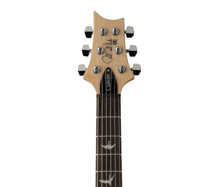 PRS 'Limited Edition' SE Custom 24 Burled Ash Electric Guitar - Lake Blue With Natural Back 4