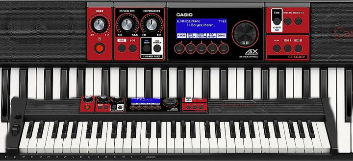 Casio CT-S1000V Portable Keyboard - With Vocal Synthesis, AC Adapter, Wireless Bluetooth Adapter & Music Rest