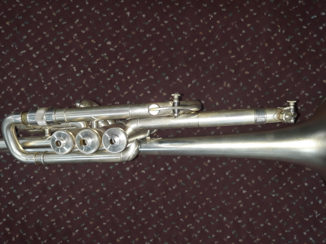 Used H.N. White 'King' Master Model Bb Cornet - Matte Silver-Plate