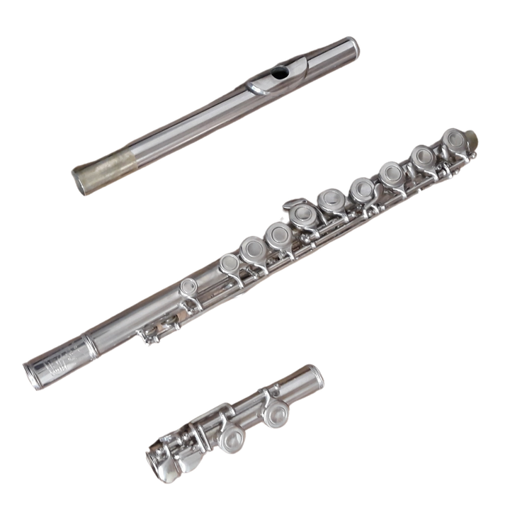 "AS-IS" Selmer Bundy "Repairman's Special" Nickel Plated C-Flute - With Case