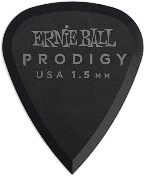 Ernie Ball Prodigy 1.5mm Picks (Black) - 6 Pack 3