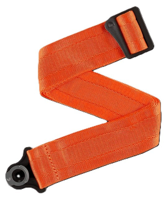 D'addario 2\" Nylon Auto Lock Strap - Sundown Orange