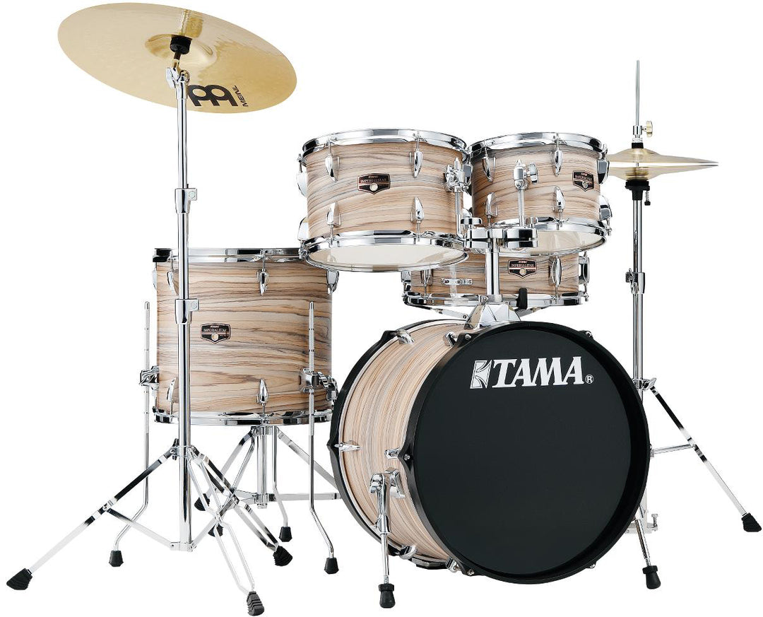 Tama Imperialstar 5 Piece Drum Kit (Zebra Wood Wrap) - With 18\" Bass Drum