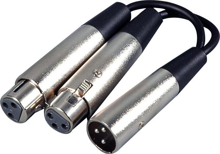 Hosa YXF119 XLR (Male) - (2) XLR Female Adapter