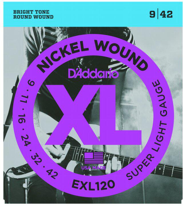 D'Addario EXL120 Nickel Super Light Electric Guitar Strings