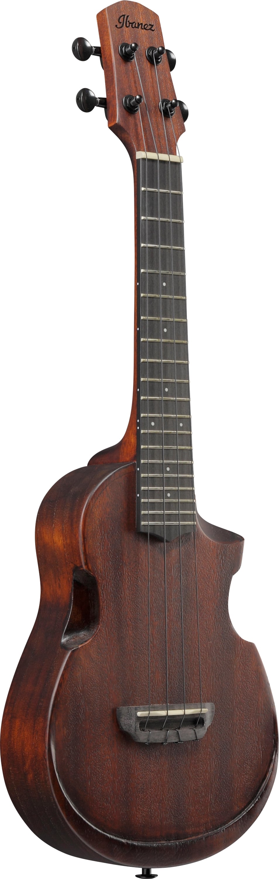 Ibanez AUC14OVL Concert Ukulele - Open Pore Violin Sunburst 6