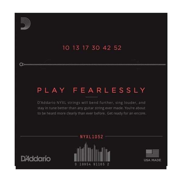 D'Addario NYXL Electric Light Top-Heavy Bottom 10-52 Electric Strings 3