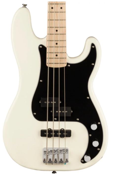 Squier Affinity PBASS PJ Bass Guitar Maple Neck Olympic White No Case