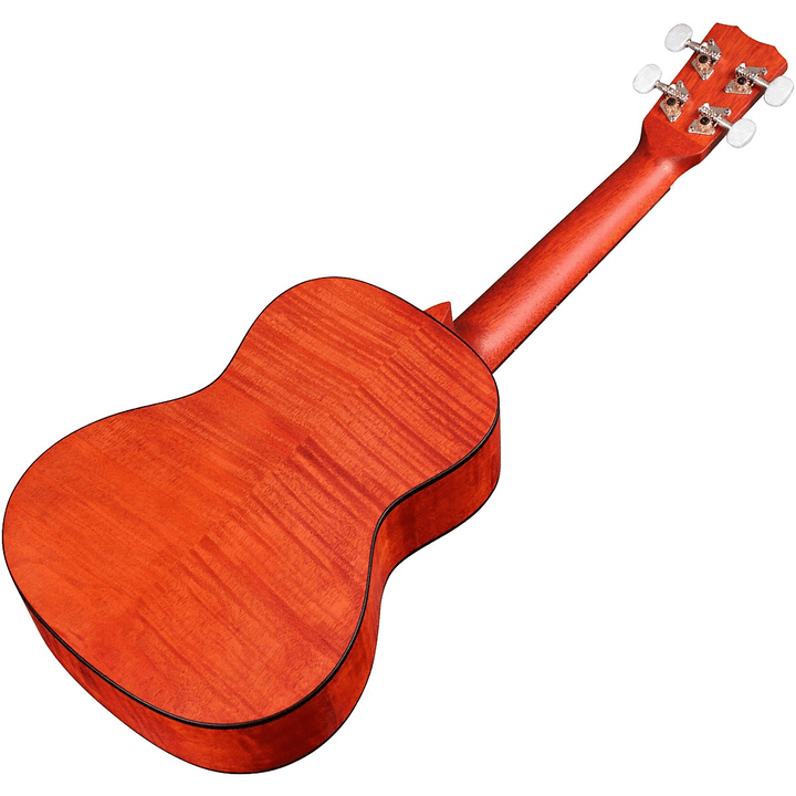 Cordoba 15-CFM Flame-Top Concert Ukulele - Rose Red