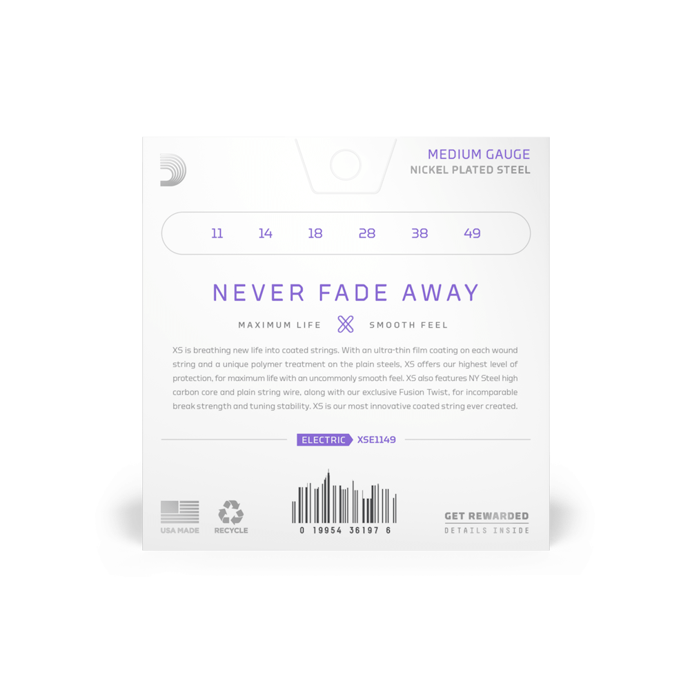 D'Addario XSE1149 XS Coated Medium [11-49]