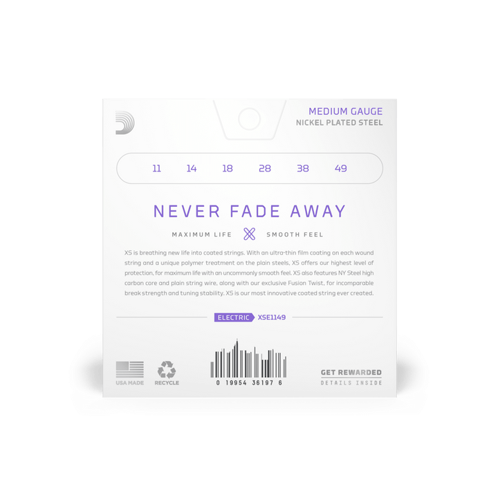 D'Addario XSE1149 XS Coated Medium [11-49]