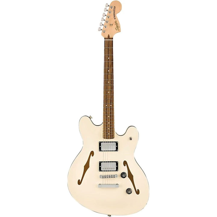 Squier Affinity Starcaster Deluxe Semi-Hollowbody Electric Guitar - Olympic White 5
