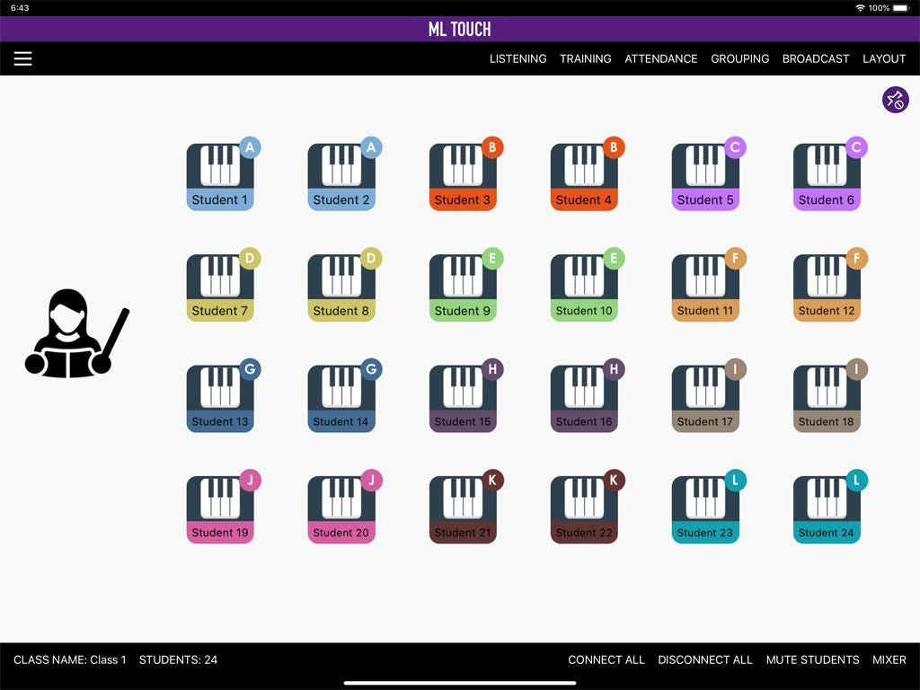 Yamaha MLC200 Base System - 8 Students & Instructor