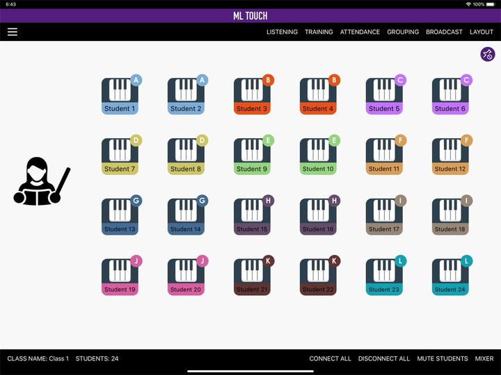 Yamaha MLC200 Base System - 8 Students & Instructor