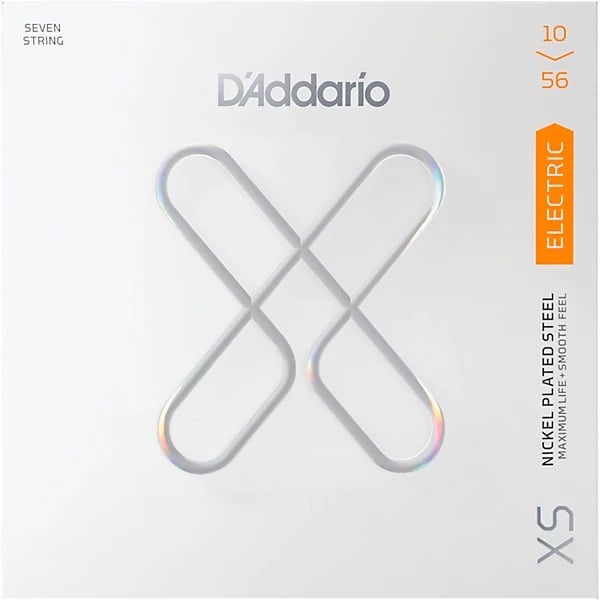 D'Addario XS Nickel Plated 7-String Coated Electric Guitar Strings - Regular Light