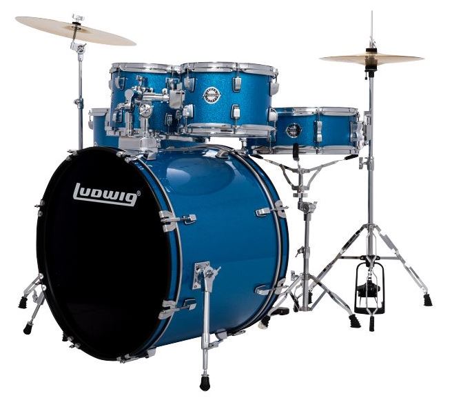 Ludwig Accent Drive 5-Piece Drum Kit - Blue Sparkle