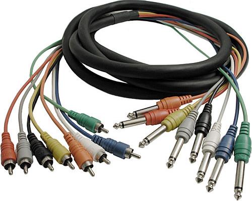 Hosa CPR804 RCA (Male) - RCA (Male Mono) 8 Channel Snake