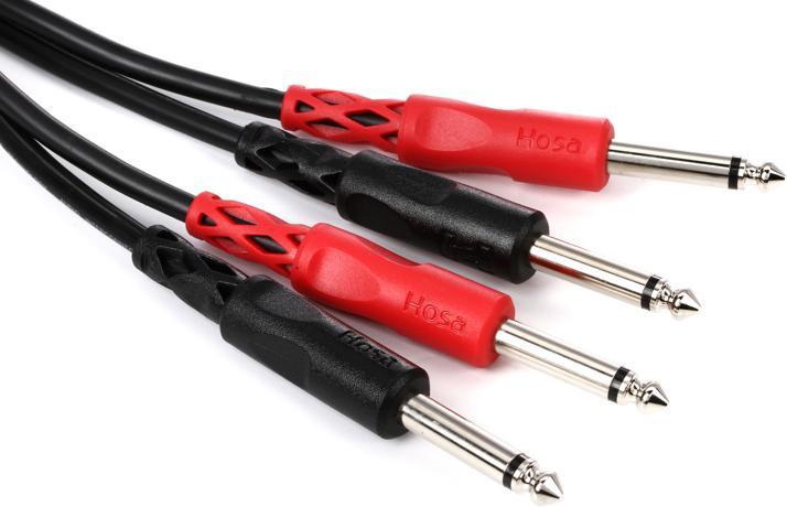 Hosa CPP201 1/4\"-1/4\" Dual Tip Cable 3.3'