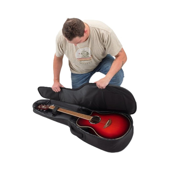 Onstage Adventure Series Acoustic Guitar Gig Bag  - Black & Tan 3