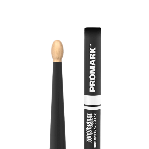 Promark Mike Portnoy ActiveGrip 420X Hickory Drumsticks - Wood Tip 5