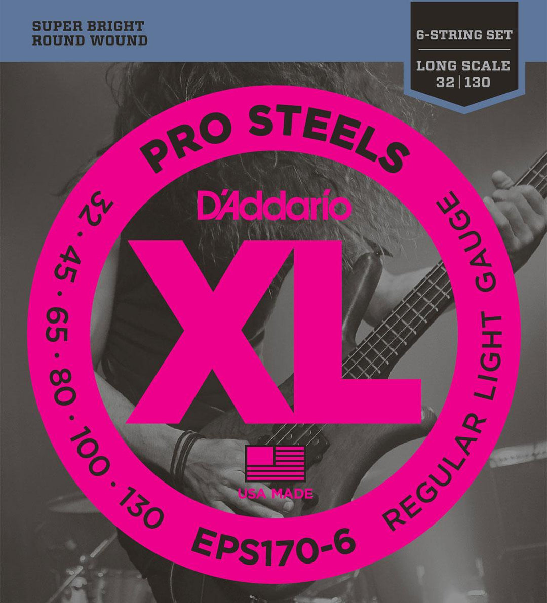 D'Addario EPS170-6 6-String Bass Strings (.32-.130)