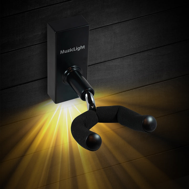 MuzicLight MZW101 Guitar Wall Hanger | Backlit - White